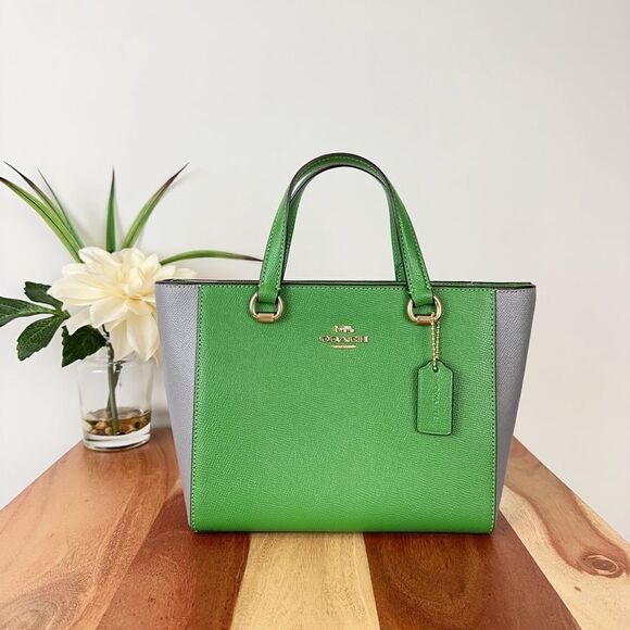 NWT Coach Alice Satchel Bag In Colorblock‎ - Picture 1 of 9
